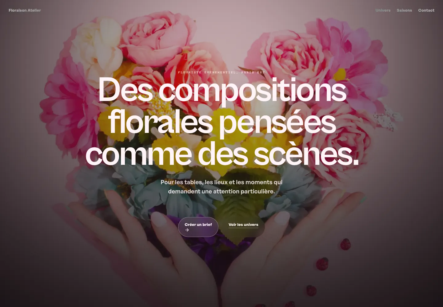Floraison Atelier website preview