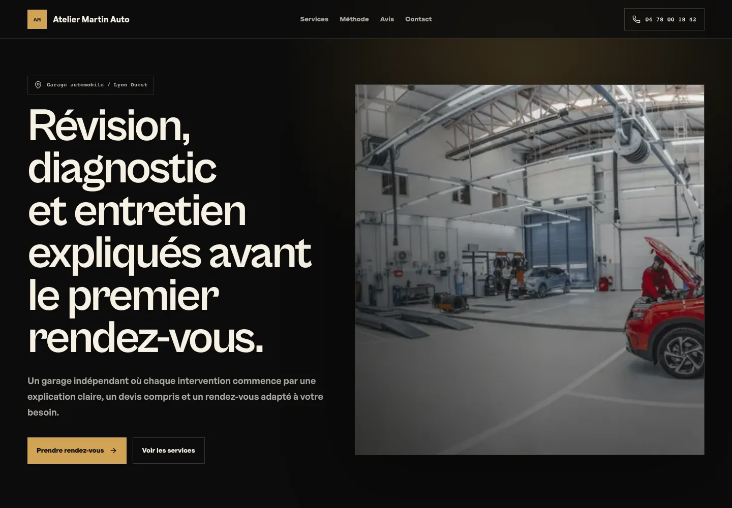 Atelier Martin Auto website preview