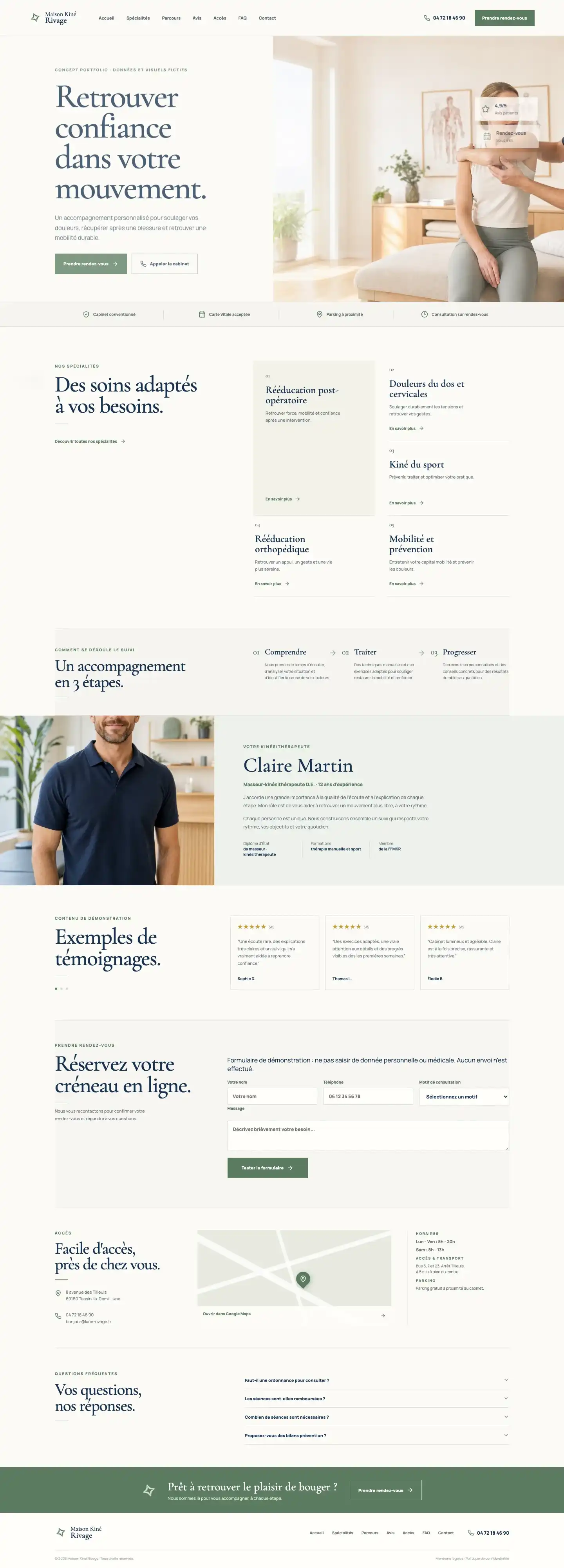 Prototype documenté Maison Kiné Rivage