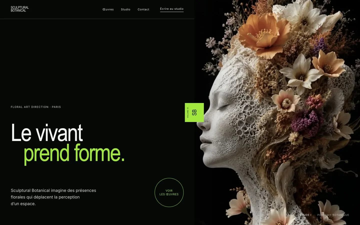 Prototype documenté Sculptural Botanical